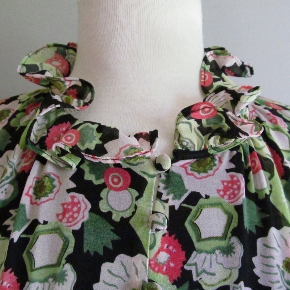 NWT CINQ À SEPT Lucille Floral Long Sleeve Maxi Dress Women's Size 10 - Picture 6 of 16